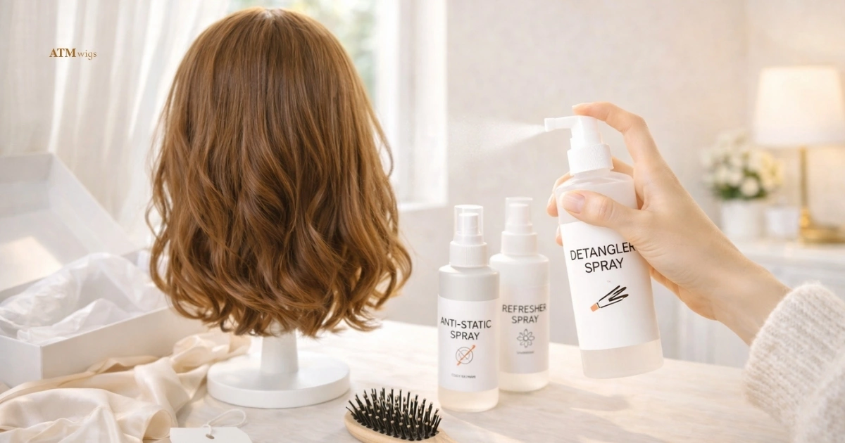 What to spray on a synthetic wig?